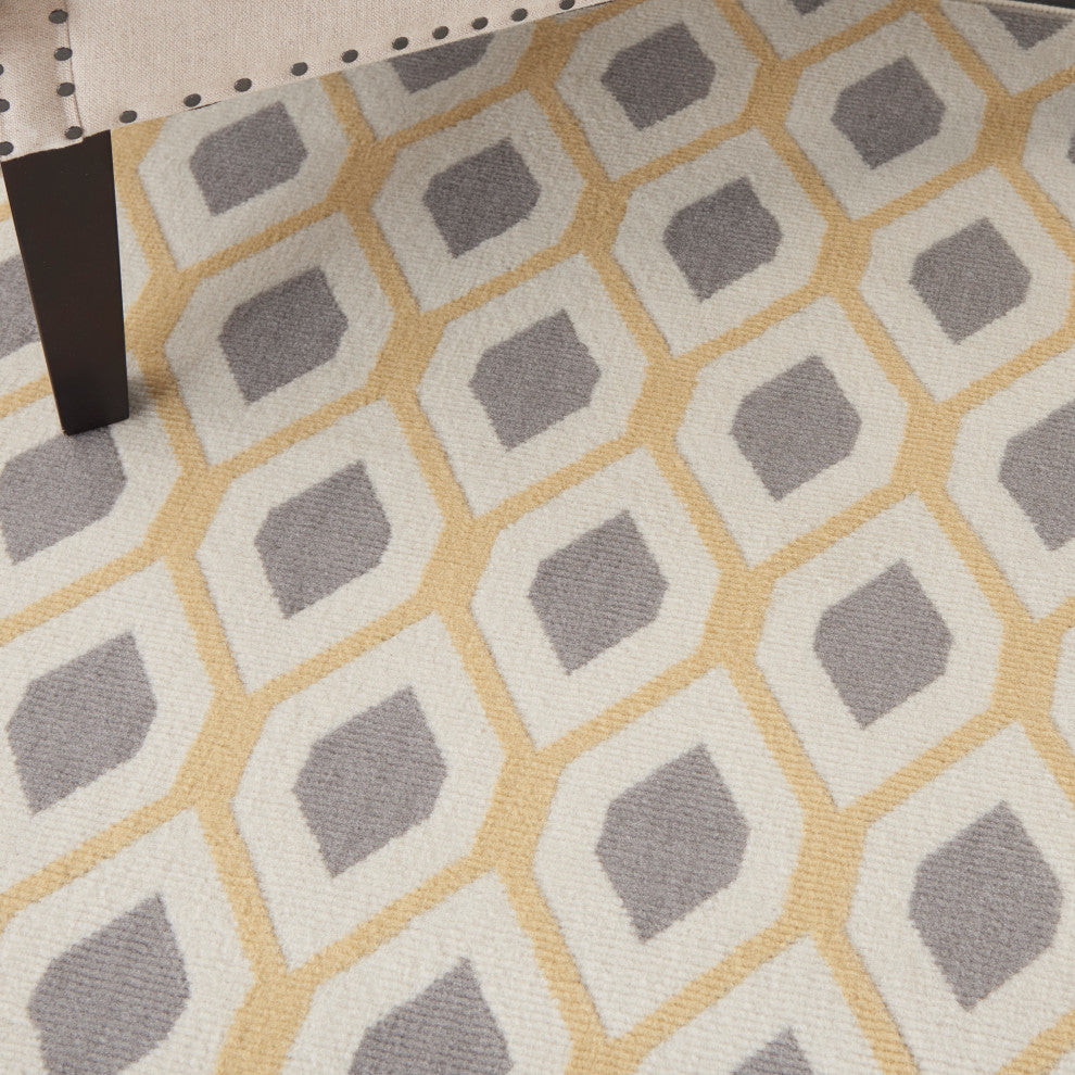 Nourison Grafix White Area Rug, 7'10"x9'10"