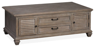 Lift Top Storage Cocktail Table WithCasters