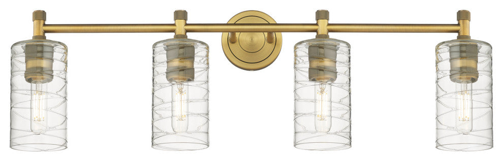 Crown Point 4 33.875" Bath Vanity-Light Brushed Brass