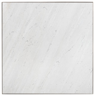 Vero Coffee Table, Rustic Bronze, White Marble