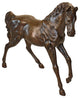 Trotting Thoroughbred Horse Bronze