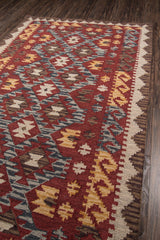 Tangier Hand-Hooked Rug, Red, 2'x3'