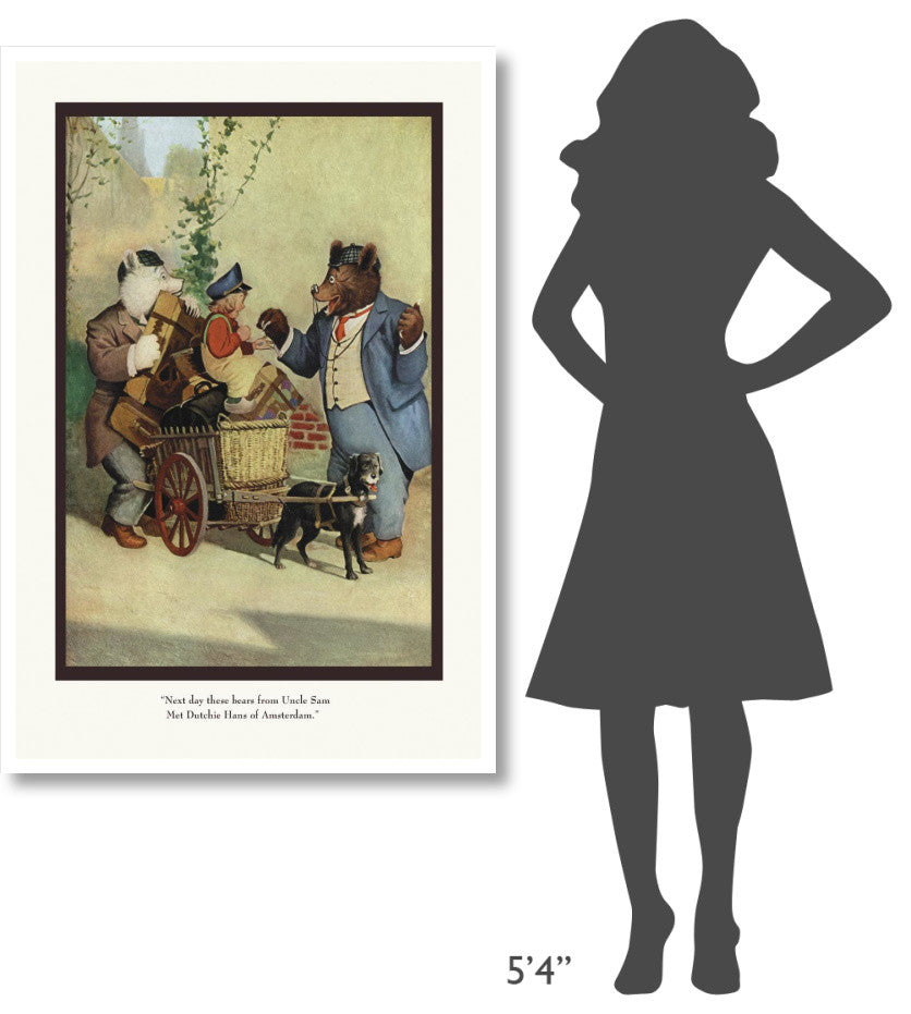 "Teddy Roosevelt's Bears: Dutchie Hans" Paper Print by R.K. Culver, 34"x50"