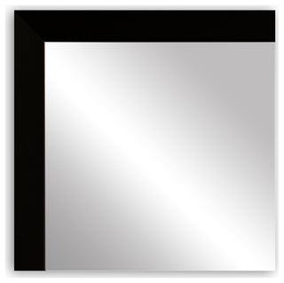 Ellis Framed Wall Mirror, Black, 28"x60"