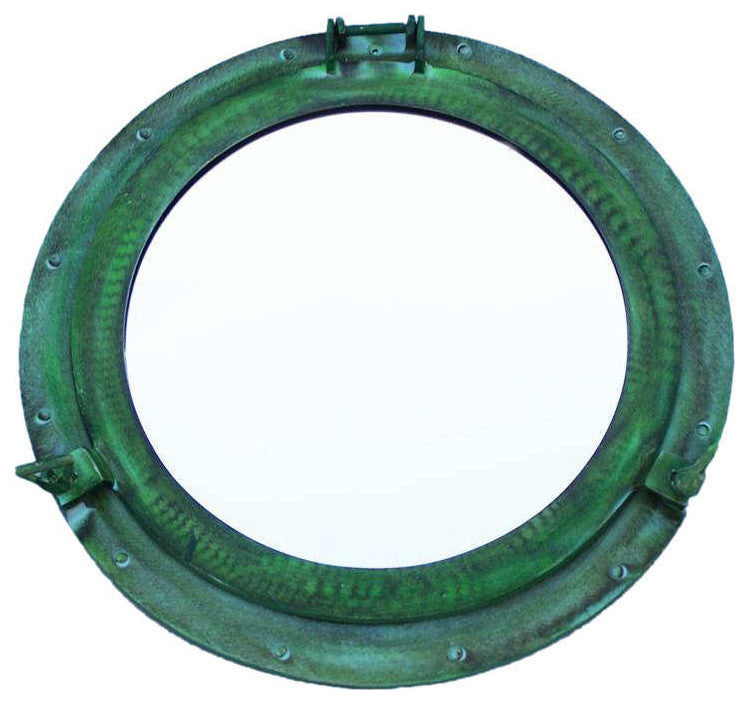 Shipwrecked Decorative Ship Porthole Mirror, 20"