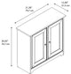 Cabot Small Storage Cabinet With Doors, Harvest Cherry