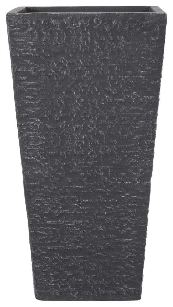 Tengren Outdoor Large and Small Cast Stone Planters, Set of 2