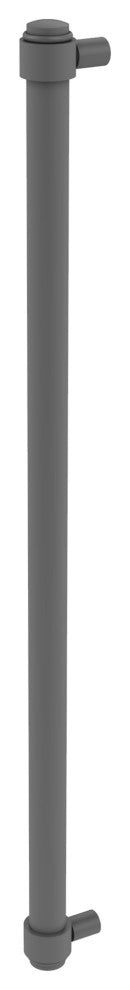 18" Refrigerator Pull, Matte Gray