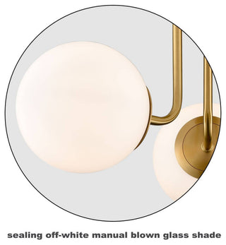 Modern Globe Ceiling Light, 3 Light