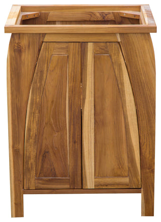 EcoDecors Tranquility 24" Teak Free Standing Vanity in Natural