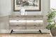 Bridges 6 Drawer Dresser, Two Tone Acacia Wood