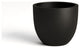 DTY Signature Mount Belford 1-piece Fiberstone Planter, Black, Small