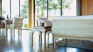 Serenique Sun Bleached Teak Patio Side Table