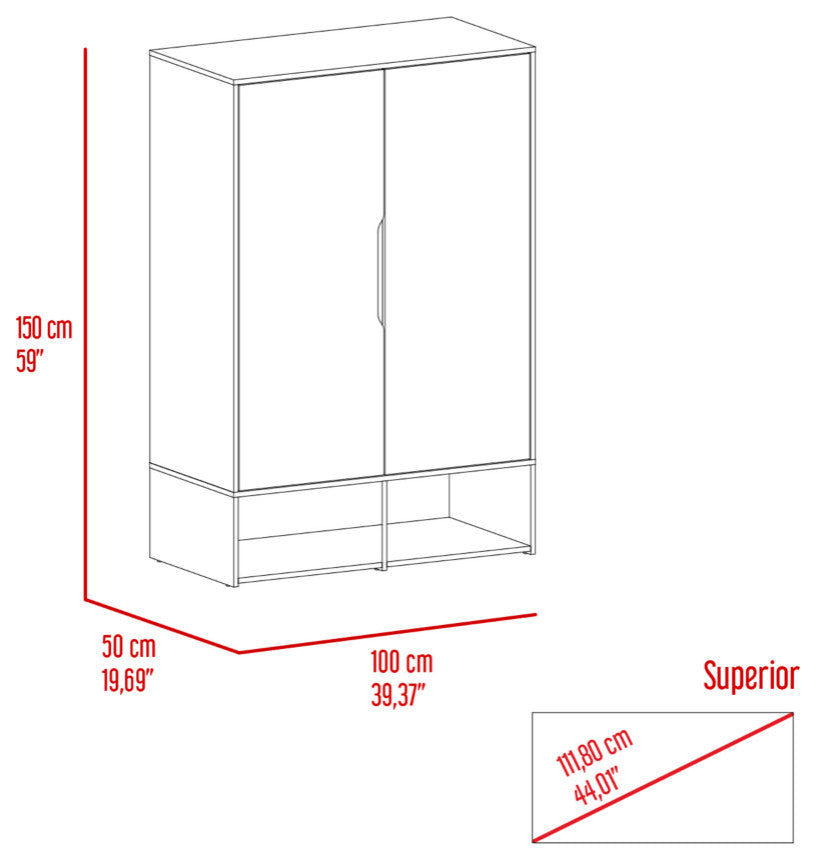 Rose Armoire, Black-White