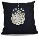 Jingle Bells Pillow, Navy Blue, 26"x26"