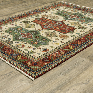 Oriental Weavers Lilihan 8022R Medallion Rug, Red, 3'3"x5'