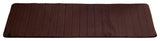 Memory Foam Extra Long Striped Bath Mat, Chocolate
