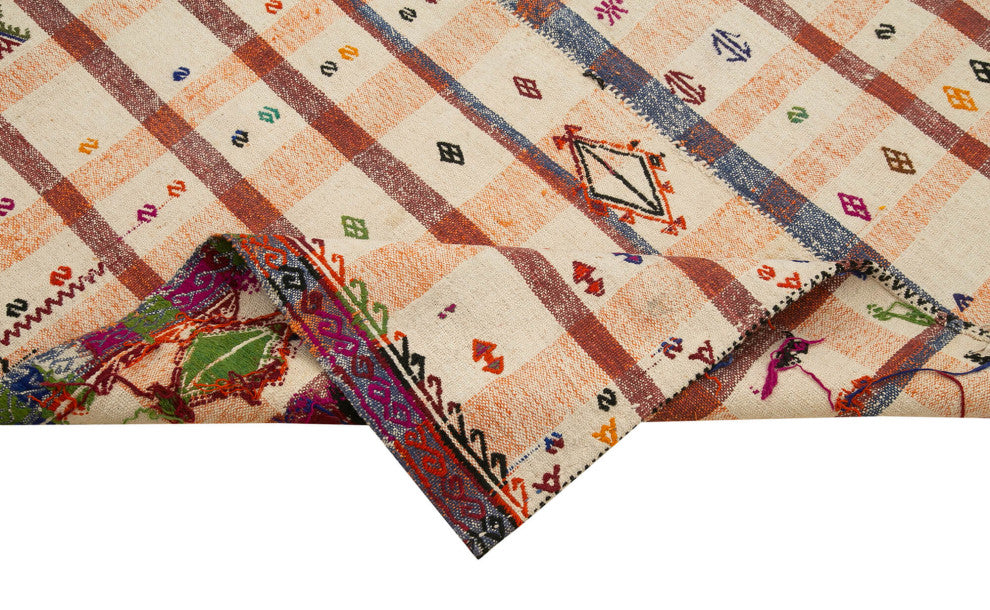 Rug N Carpet - Hand-knotted Oriental 4' 10'' x 9' 2'' One-of-a-Kind Kilim Rug