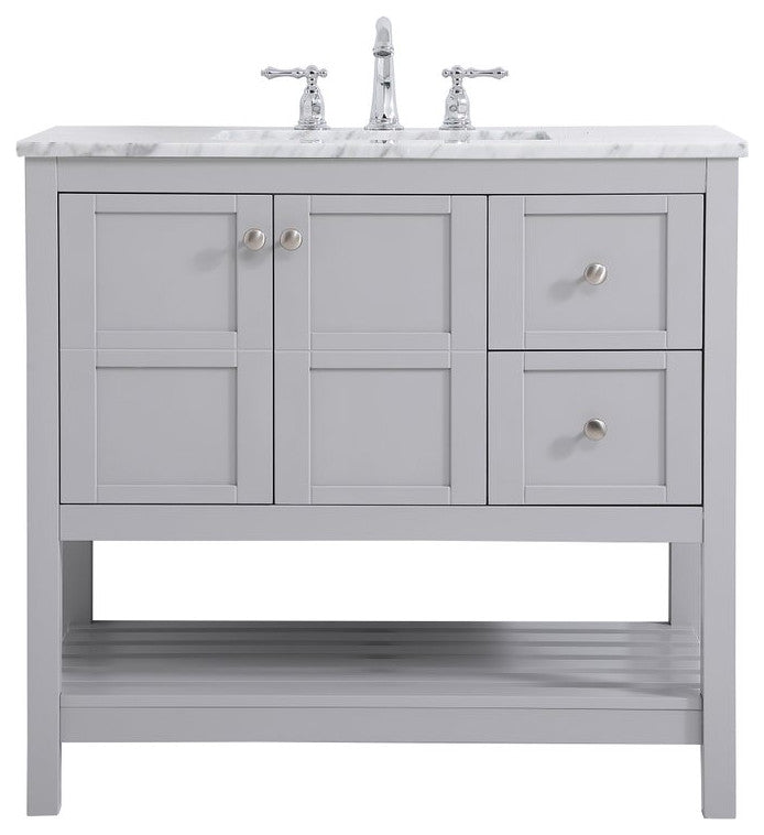 Elegant VF16536GR 36"Single Bathroom Vanity, Gray