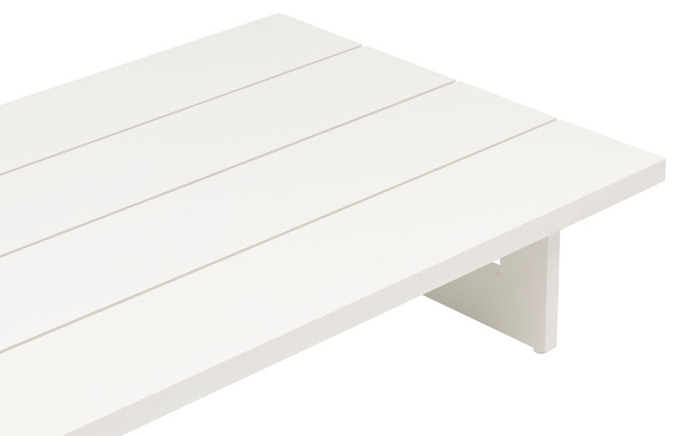 Maldives Outdoor Patio Coffee Table, White