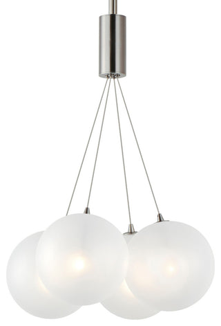 ET2 E25084-54 Burst 4 Light 17"W LED Pendant - Satin Nickel