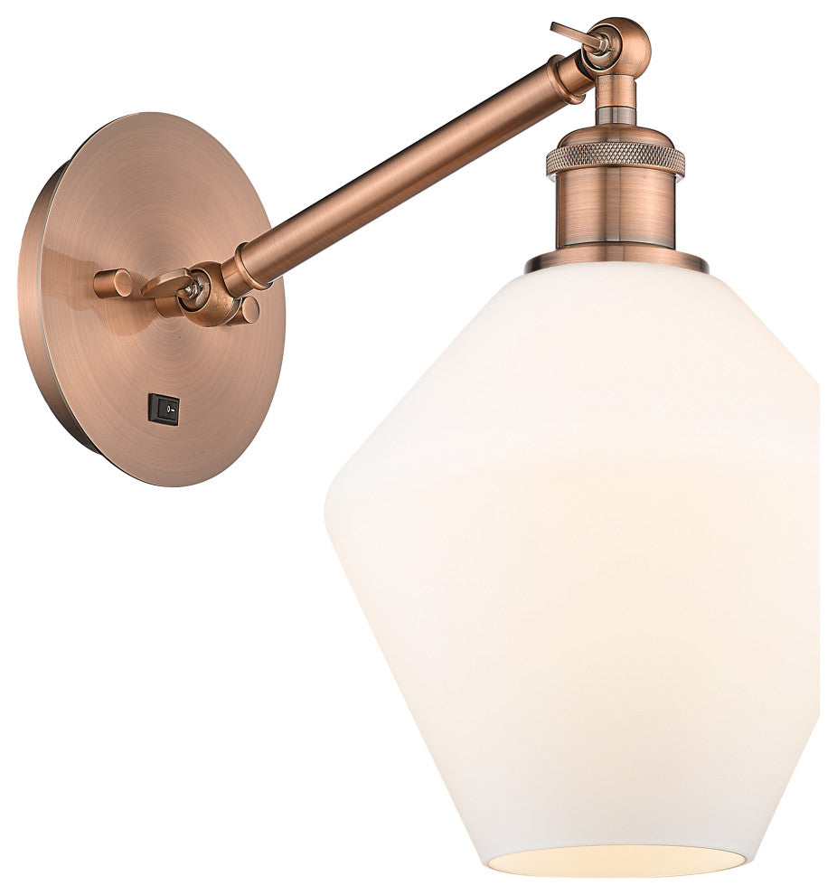 Innovations 317-1W-AC-G651-8-LED 1-Light Sconce, Antique Copper