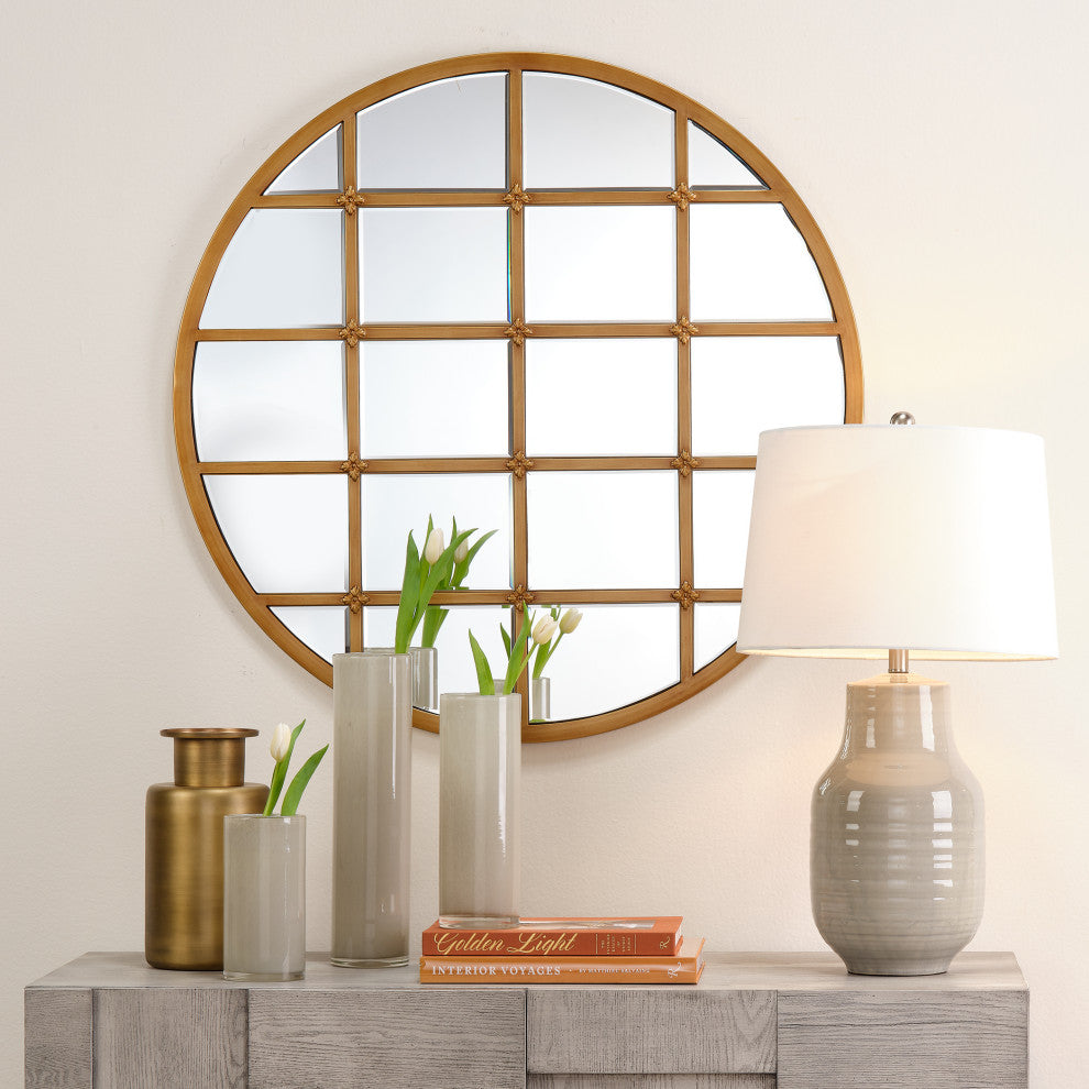 Gwendolyn Hand Blown Glass Vases, Set of 3, Grey