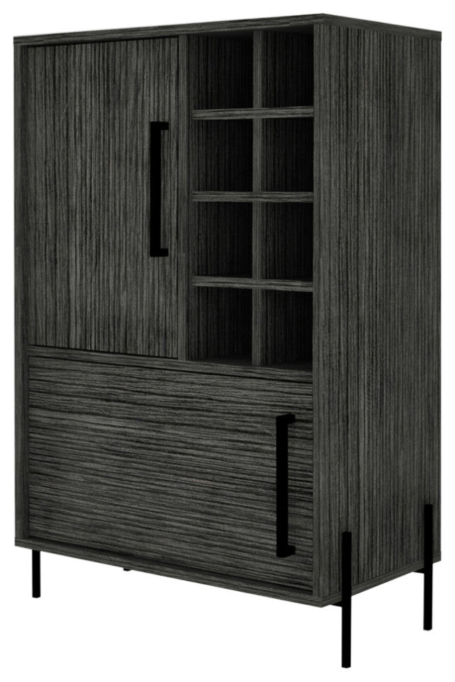 Page Bar Cabinet, Smokey Oak