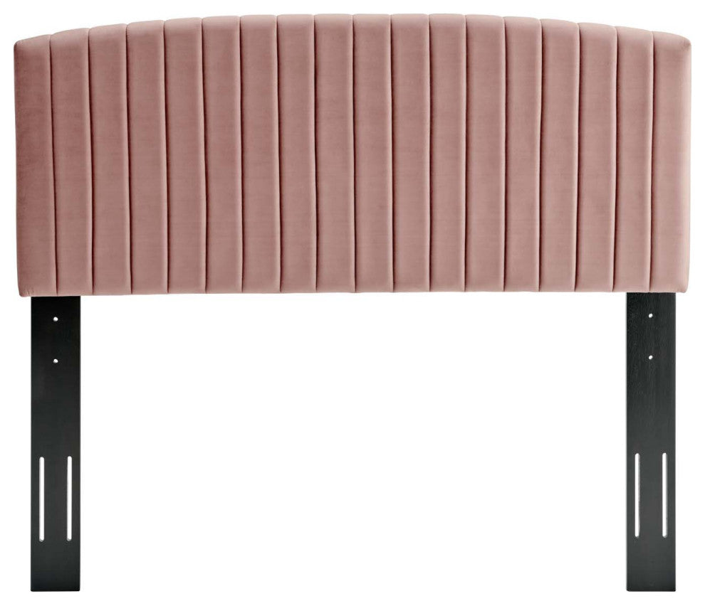 Rebecca Performance Velvet Twin Headboard - Dusty Rose