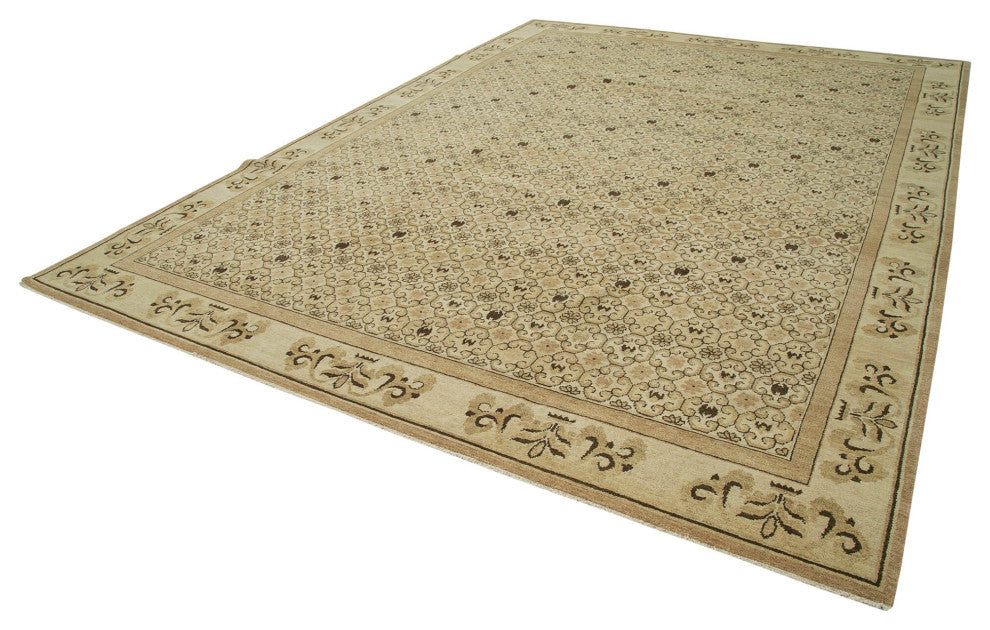Rug N Carpet - Hand-Knotted Oriental 10' 0" x 13' 11" Wool Oushak Area Rug