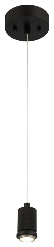 Access Lighting 63140LEDD/CLR Port Nine 8"W LED Mini Pendant - Matte Black