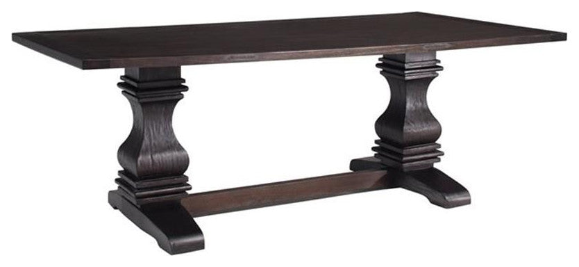 Coaster Parkins 7-piece Wood Dining Room Set Rustic Espresso and Beige