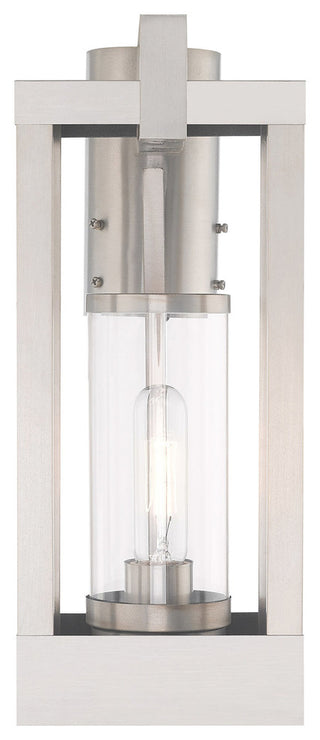 Livex Lighting Brushed Nickel 1-Light Outdoor Post Top Lantern