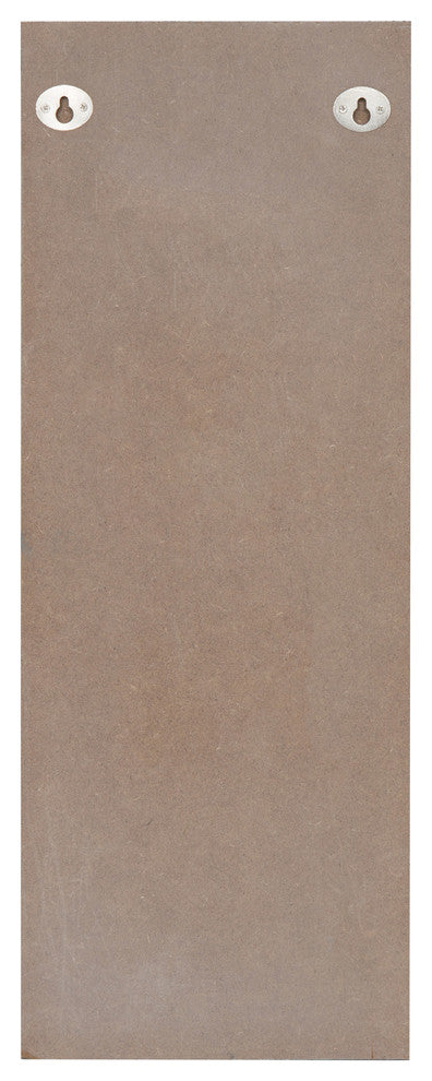 Oakly Wood and Metal Wall Sconce Candle Holder, White