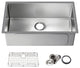 KIBI Handcrafted Undermount Single Bowl 16 gauge Stainless Steel Kitchen Sink, 2