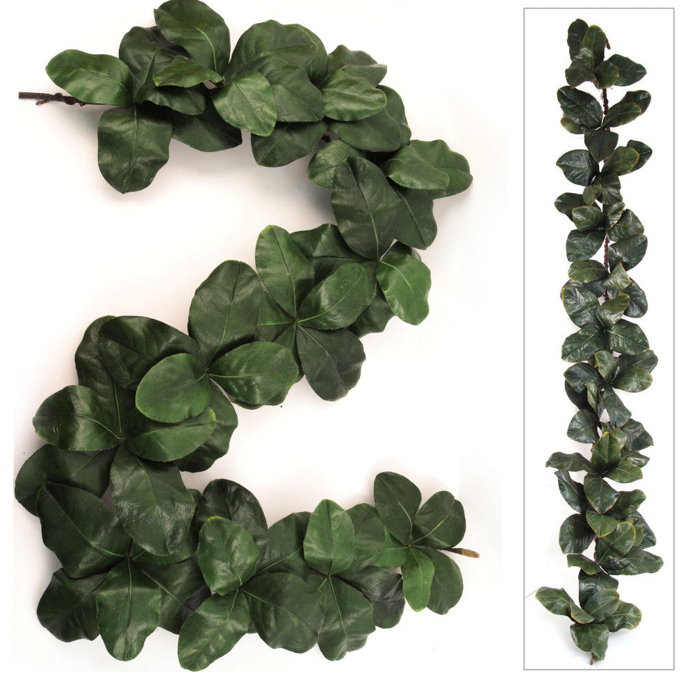 6' Magnolia Leaf Garland, Pack 2
