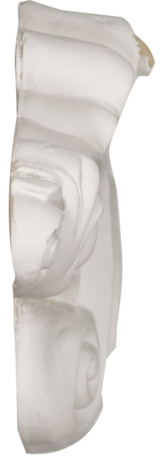 8 5/8"W x 3 1/8"H x 7/8"P Scroll Center Onlay