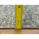 Ash Gray, Hand Knotted Abstract Design, Pure Wool XL Runner Rug, 2'6"x20'3"