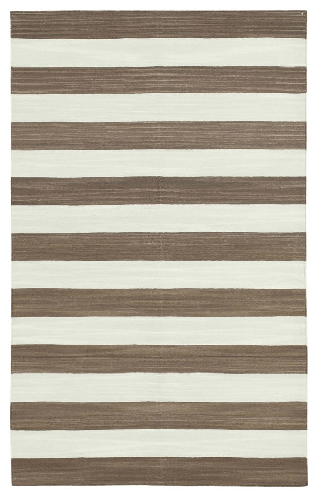 Rug N Carpet - Handmade Wool 3' 7'' x 5' 7'' Flatweave Dhurrie Kilim Rug