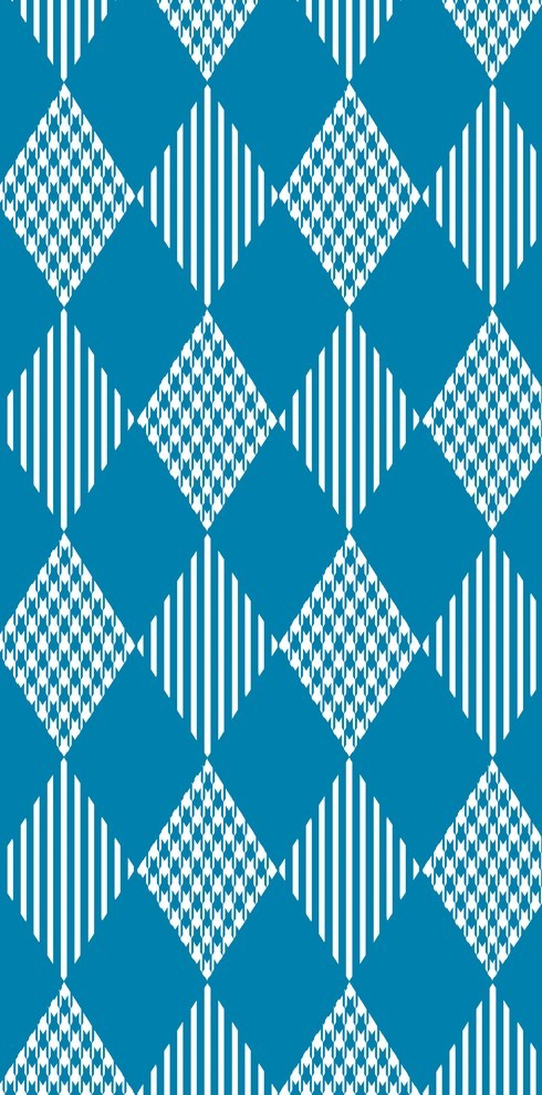 Check It Twice Decorative Holiday Geometric Print Bath Towel, Teal
