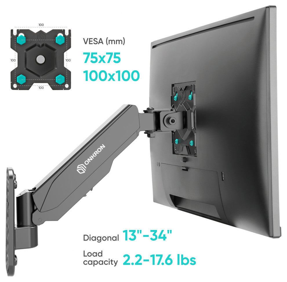 ONKRON TV Wall Mount Bracket for 13"� "“ 32-Inch Screen TVs G120