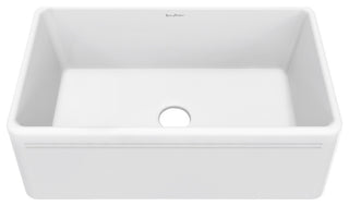 Delice 30"x18" Ceramic, Farmhouse Kitchen Sink With Apron