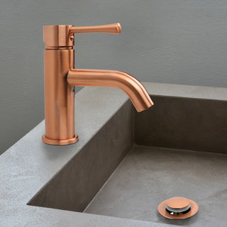 Copper Pop up Drain Stopper With Overflow 3 Years Warranty, Copper