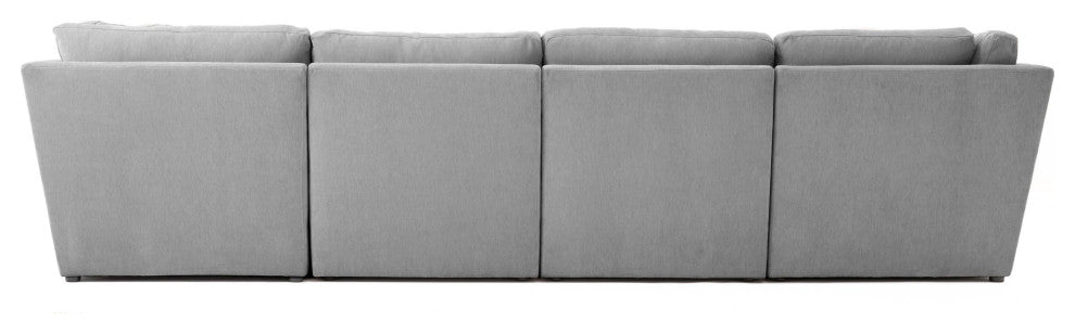 Aiden Gray Modular U Sectional - Grey