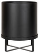 Bracey Metal Planter, Black, 11
