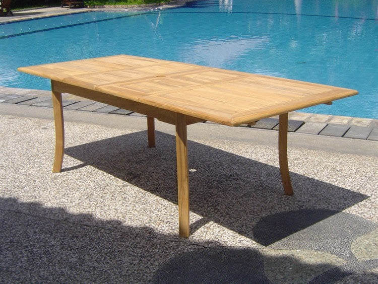 13-Piece Outdoor Teak Dining Set, 117" Extension Rectangle Table, 12 Osbo Chairs