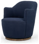 Aurora Swivel Chair-Copenhagen Indigo