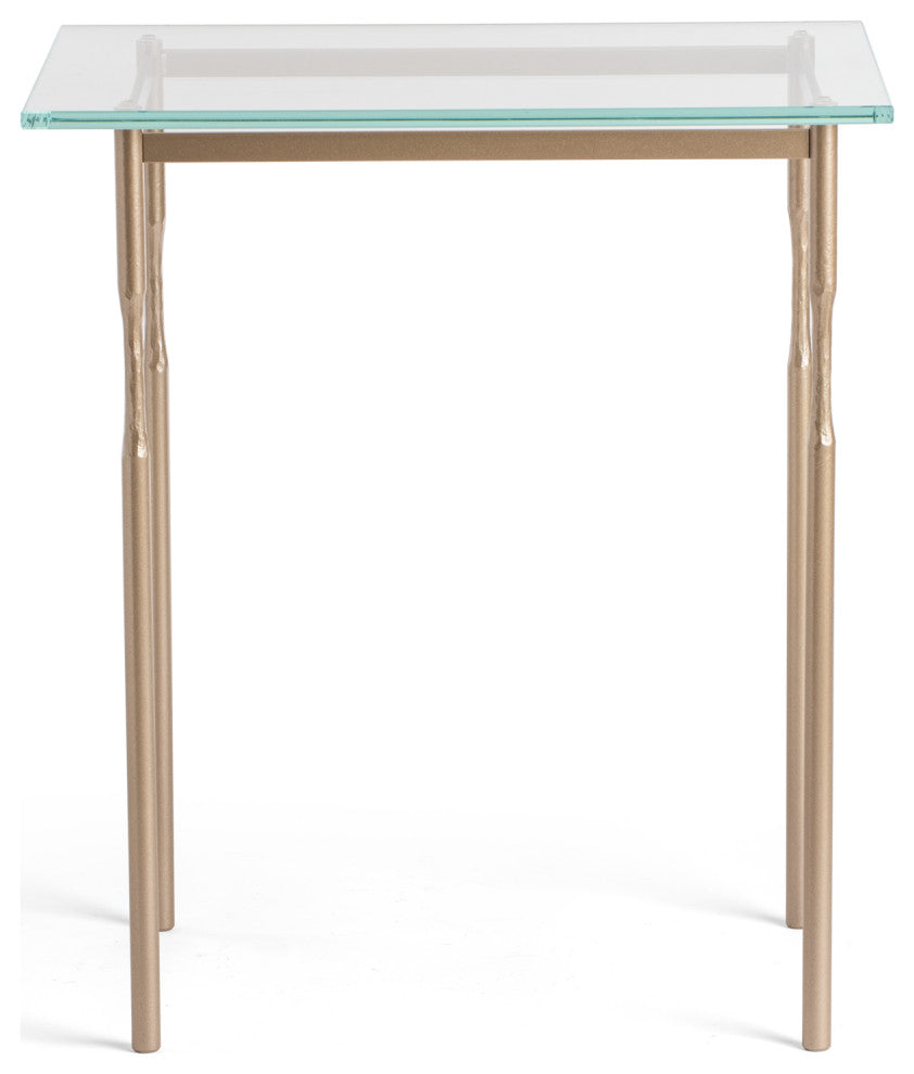 Senza Side Table, Soft Gold Finish