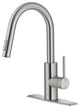 Oletto Pull-Down 1-Hole Kitchen Faucet, Spot Free Stainless Steel