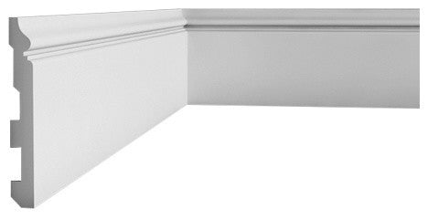 Orac Decor Plain Duropolymer Baseboard Moulding, Rigid Moulding
